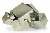 Shiny Natural Pyrite Cube Cluster - Navajun, Spain #244975-2